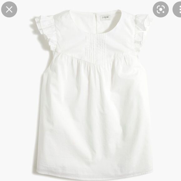 J. Crew Factory Tops - J. Crew Factory Pleated ruffle top Item BA746*